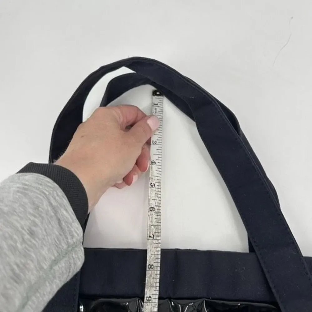 3.1 Philip Lim Tote‎ Patent Weekender Tote Bag Navy Blue